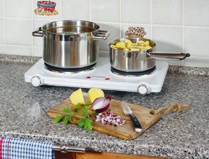 Płyta wolnostojąca Concept VE-3025 Kuchenka elektryczna dwupalnikowa 2250 W 4