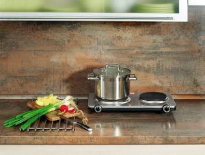 Płyta wolnostojąca Concept VE-3035 Kuchenka elektryczna dwupalnikowa stal nierdzewna 2250 W 3