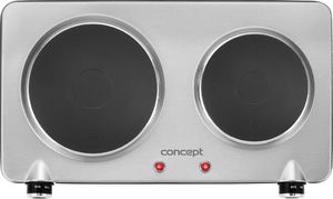 Płyta wolnostojąca Concept VE-3035 Kuchenka elektryczna dwupalnikowa stal nierdzewna 2250 W 5
