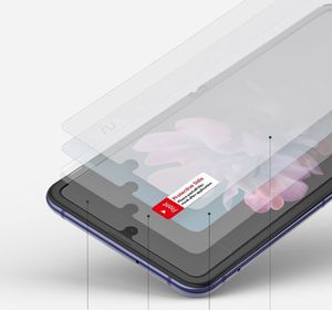 Ringke Ringke Invisible Defender 2x folia ochronna na cały ekran i boki telefonu TPU Samsung Galaxy Z Flip - case friendly (IDSG0009) 8