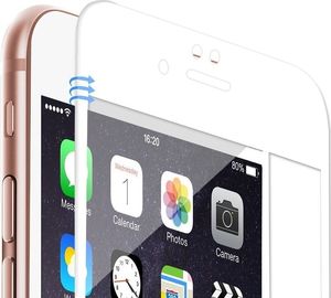 HARTOWANE SZKŁO 5D IPHONE 7+ BIAŁE 4