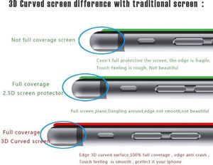 HARTOWANE SZKŁO 5D IPHONE 7+ BIAŁE 5
