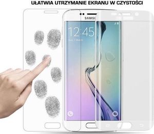 Szkło hartowane Gięte Samsung S6 EDGE białe 3