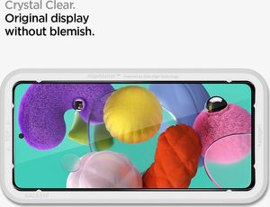 Spigen SZKŁO HARTOWANE SPIGEN ALM GLASS FC GALAXY A51 BLACK 5