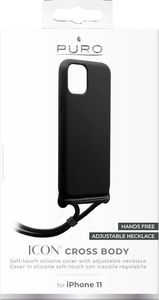 Puro PURO ICON Cross Body - Etui iPhone 11 (czarny) uniwersalny 3