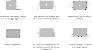 Etui Moshi iGlaze 16" Przezroczysty 16