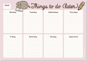 Pusheen Pusheen - Planner tygodniowy na biurko uniwersalny 1