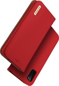 Dux Ducis DUX DUCIS Wish skórzane etui pokrowiec ze skóry naturalnej Samsung Galaxy S20 czerwony 2