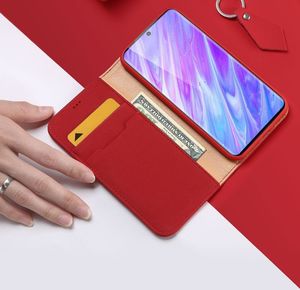 Dux Ducis DUX DUCIS Wish skórzane etui pokrowiec ze skóry naturalnej Samsung Galaxy S20 czerwony 3