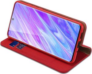 Dux Ducis DUX DUCIS Wish skórzane etui pokrowiec ze skóry naturalnej Samsung Galaxy S20 czerwony 4