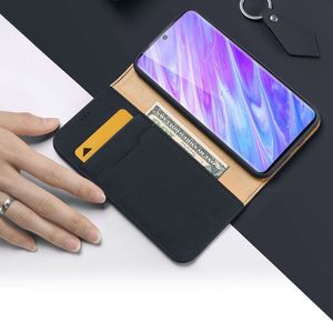 Dux Ducis DUX DUCIS Wish skórzane etui pokrowiec ze skóry naturalnej Samsung Galaxy S20 Plus niebieski 3