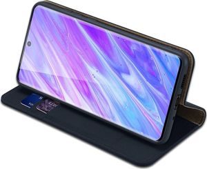 Dux Ducis DUX DUCIS Wish skórzane etui pokrowiec ze skóry naturalnej Samsung Galaxy S20 Plus niebieski 4