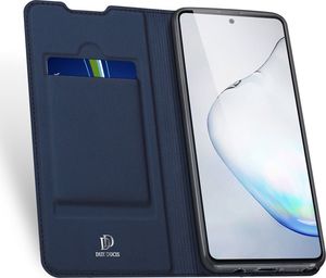 Dux Ducis Etui SAMSUNG GALAXY NOTE 10 LITE z klapką Dux Ducis skórzane Skin Leather granatowe 3