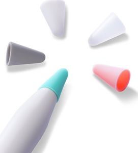 Dux Ducis Nakładka na końcówkę do Apple Pencil 2/1 10 szt. Biała/Przezroczysta 2