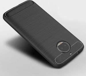 Hurtel Carbon Case elastyczne etui pokrowiec Motorola Moto G5S Plus czarny 3
