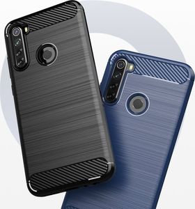 Hurtel Carbon Case elastyczne etui pokrowiec Xiaomi Redmi Note 8T niebieski 2