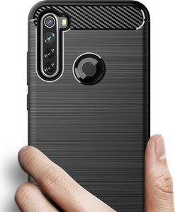 Hurtel Carbon Case elastyczne etui pokrowiec Xiaomi Redmi Note 8T niebieski 4