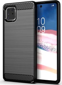 Hurtel Carbon Case elastyczne etui pokrowiec Samsung Galaxy Note 10 Lite czarny 1