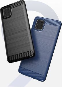 Hurtel Carbon Case elastyczne etui pokrowiec Samsung Galaxy Note 10 Lite czarny 2