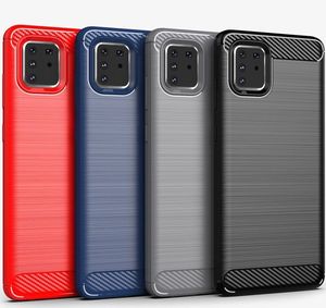Hurtel Carbon Case elastyczne etui pokrowiec Samsung Galaxy Note 10 Lite czarny 3