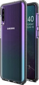 Hurtel Spring Case pokrowiec żelowe etui z kolorową ramką do Samsung Galaxy A40 czarny 1