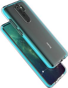 Hurtel Spring Case pokrowiec żelowe etui z kolorową ramką do Xiaomi Redmi Note 8 Pro czarny 2