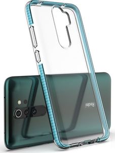 Hurtel Spring Case pokrowiec żelowe etui z kolorową ramką do Xiaomi Redmi Note 8 Pro czarny 3