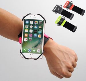 Hurtel Etui opaska sportowa na nadgarstek armband do biegania na telefon do 6`` cali różowy 13