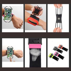 Hurtel Etui opaska sportowa na nadgarstek armband do biegania na telefon do 6`` cali różowy 16