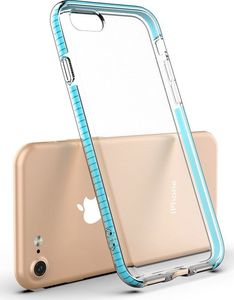 Hurtel Spring Case pokrowiec żelowe etui z kolorową ramką do iPhone SE 2020 / iPhone 8 / iPhone 7 ciemnoróżowy 5