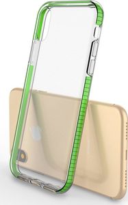 Hurtel Spring Case pokrowiec żelowe etui z kolorową ramką do iPhone XS / iPhone X ciemnoniebieski 3