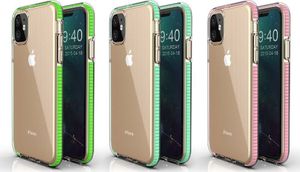 Hurtel Spring Case pokrowiec żelowe etui z kolorową ramką do iPhone 11 jasnoróżowy 5