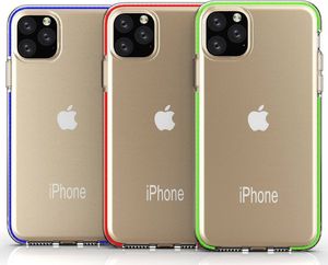 Hurtel Spring Case pokrowiec żelowe etui z kolorową ramką do iPhone 11 Pro ciemnoróżowy 4