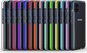 Hurtel Spring Case pokrowiec żelowe etui z kolorową ramką do Samsung Galaxy A51 czarny 5