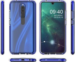 Hurtel Spring Case pokrowiec żelowe etui z kolorową ramką do Huawei Mate 20 Lite czarny 4