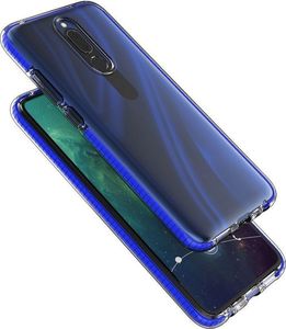 Hurtel Spring Case pokrowiec żelowe etui z kolorową ramką do Huawei Mate 20 Lite ciemnoróżowy 2