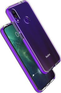 Hurtel Spring Case pokrowiec żelowe etui z kolorową ramką do Xiaomi Redmi Note 7 miętowy 2