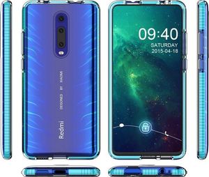 Hurtel Spring Case pokrowiec żelowe etui z kolorową ramką do Xiaomi Mi 9T / Xiaomi Mi 9T Pro czarny 4