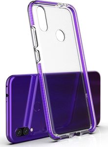 Hurtel Spring Case pokrowiec żelowe etui z kolorową ramką do Huawei P Smart 2019 czarny 3