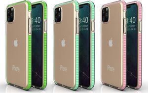 Hurtel Spring Case pokrowiec żelowe etui z kolorową ramką do iPhone 11 Pro Max żółty 3