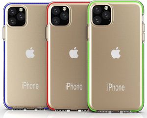 Hurtel Spring Case pokrowiec żelowe etui z kolorową ramką do iPhone 11 Pro Max żółty 4