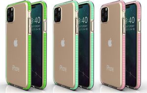 Hurtel Spring Case pokrowiec żelowe etui z kolorową ramką do iPhone 11 Pro Max czarny 3