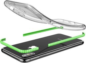 Hurtel Spring Case pokrowiec żelowe etui z kolorową ramką do Huawei P30 Lite czarny 5