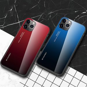 Hurtel Gradient Glass etui pokrowiec nakładka ze szkła hartowanego iPhone 11 różowy 6