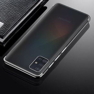 Hurtel Clear Color case żelowy pokrowiec etui z metaliczną ramką Samsung Galaxy A51 czarny 2
