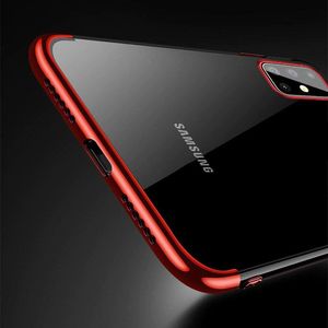 Hurtel Clear Color case żelowy pokrowiec etui z metaliczną ramką Samsung Galaxy A51 niebieski 11