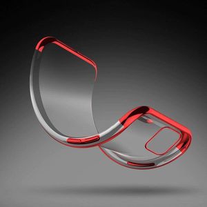 Hurtel Clear Color case żelowy pokrowiec etui z metaliczną ramką Samsung Galaxy A51 niebieski 9