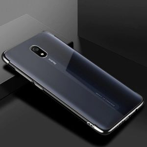 Hurtel Clear Color case żelowy pokrowiec etui z metaliczną ramką Xiaomi Redmi 8A czarny 2