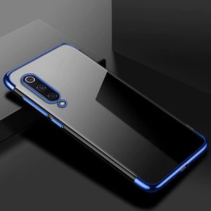 Hurtel Clear Color case żelowy pokrowiec etui z metaliczną ramką Xiaomi Mi 9 Lite / Xiaomi Mi CC9 niebieski 2