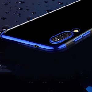 Hurtel Clear Color case żelowy pokrowiec etui z metaliczną ramką Xiaomi Mi 9 Lite / Xiaomi Mi CC9 niebieski 5